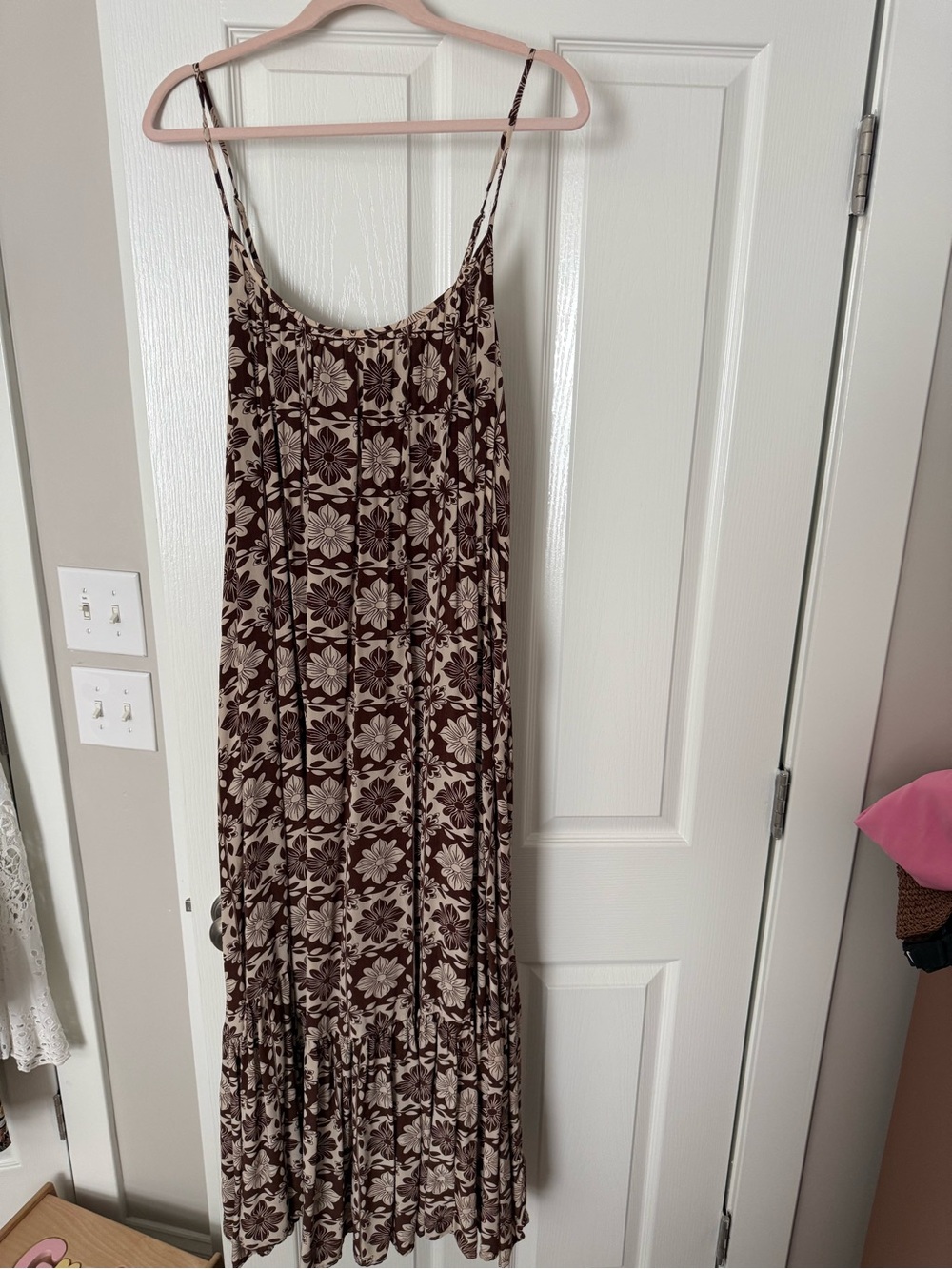 J. Crew Floral Spaghetti-Strap Maxi Dress